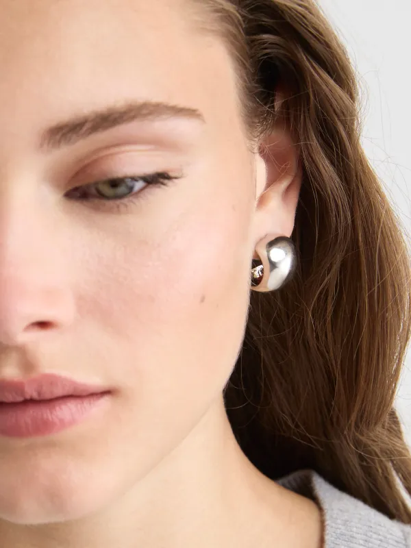 Dome Hoop Earrings sold by RW&CO.