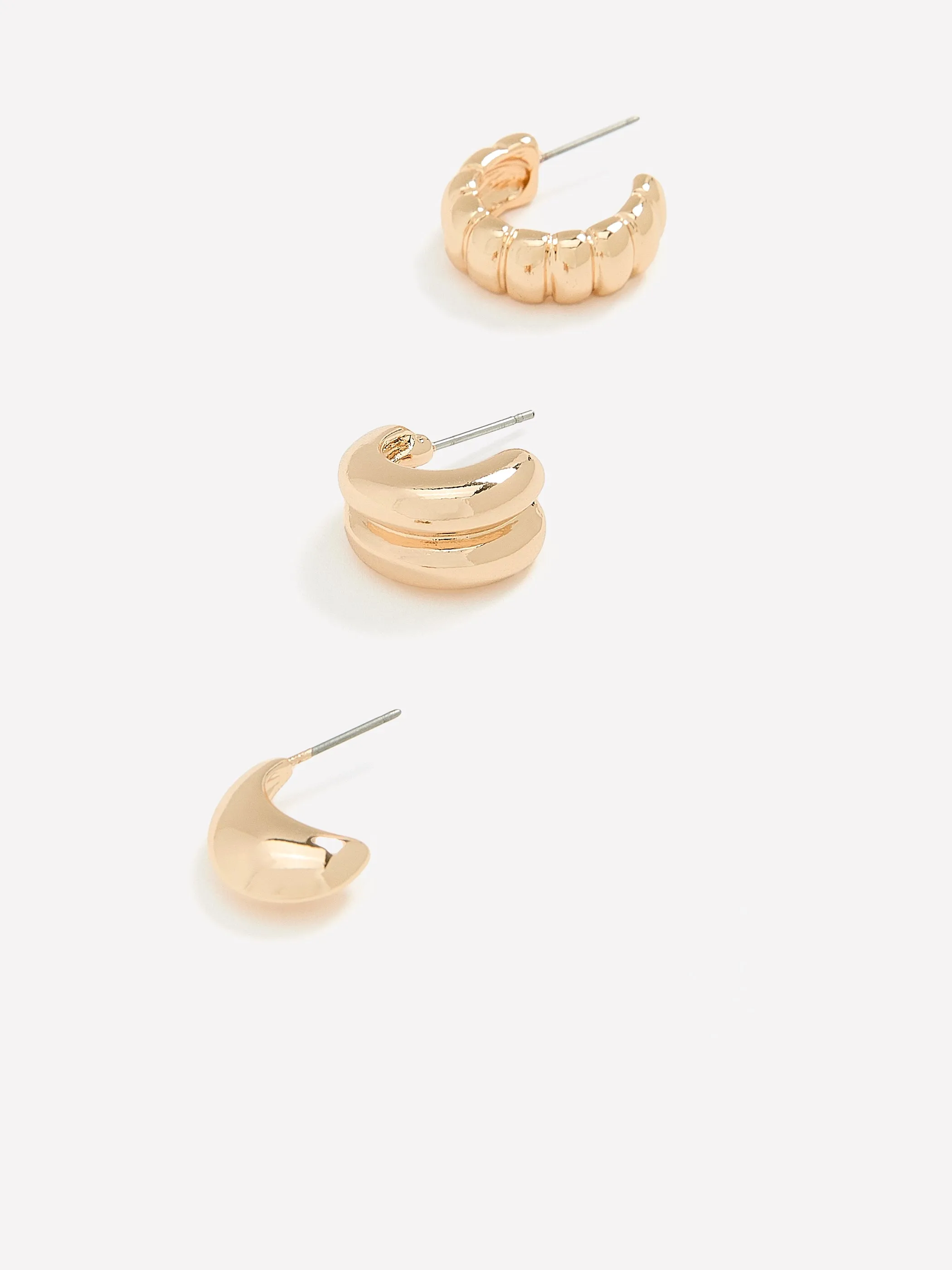 Chunky Hoops - 3 Pairs sold by RW&CO. product image thumbnail 2