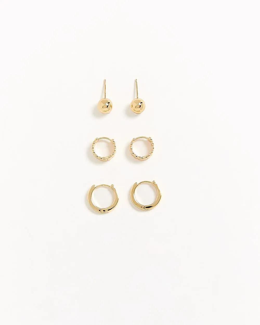 Essential Earrings - 3 Pairs sold by RW&CO. product image thumbnail 3
