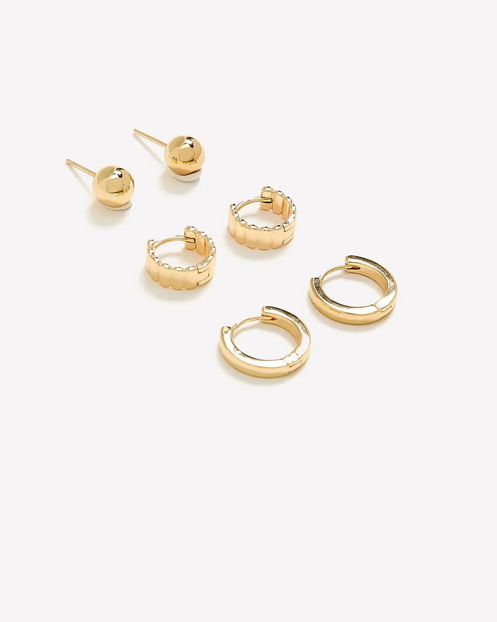 Essential Earrings - 3 Pairs sold by RW&CO. product image thumbnail 4