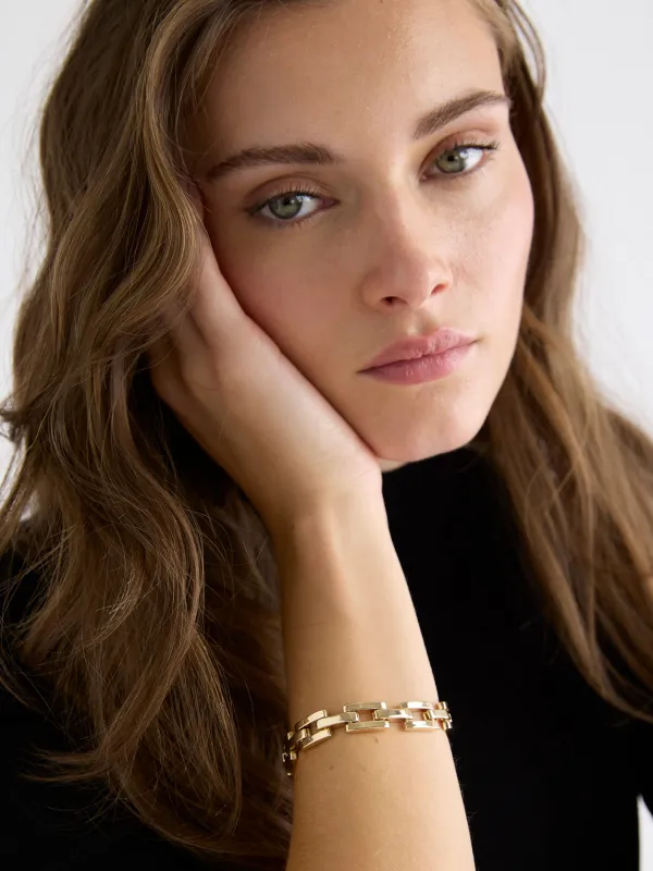 Square Link Bracelet made by RW&CO.