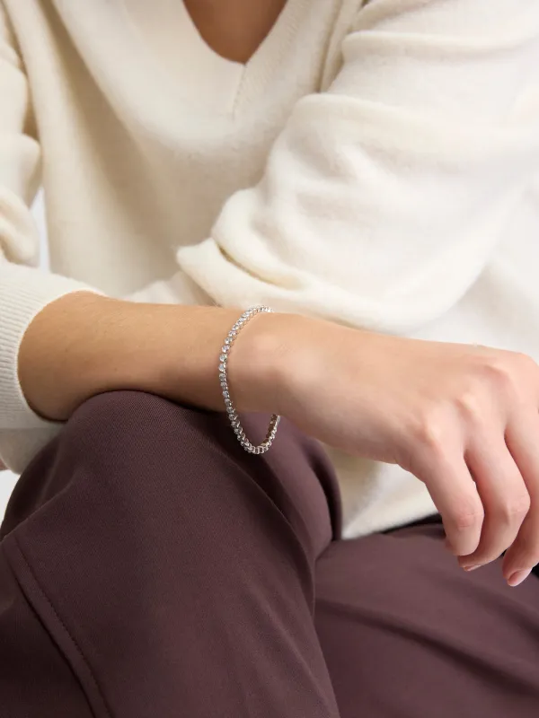 Tennis Bracelet with Cubic Zirconias made by RW&CO.