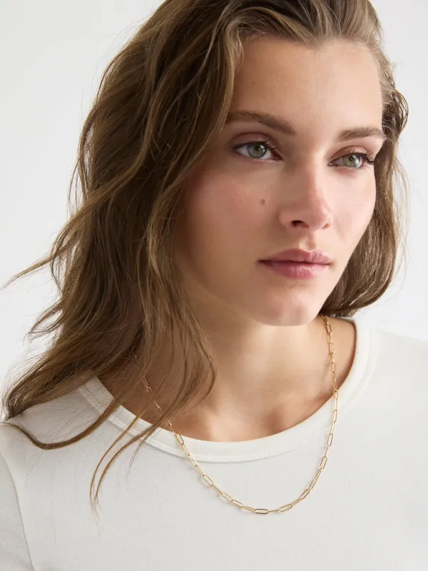 Paperclip Chain Necklace sold by RW&CO.