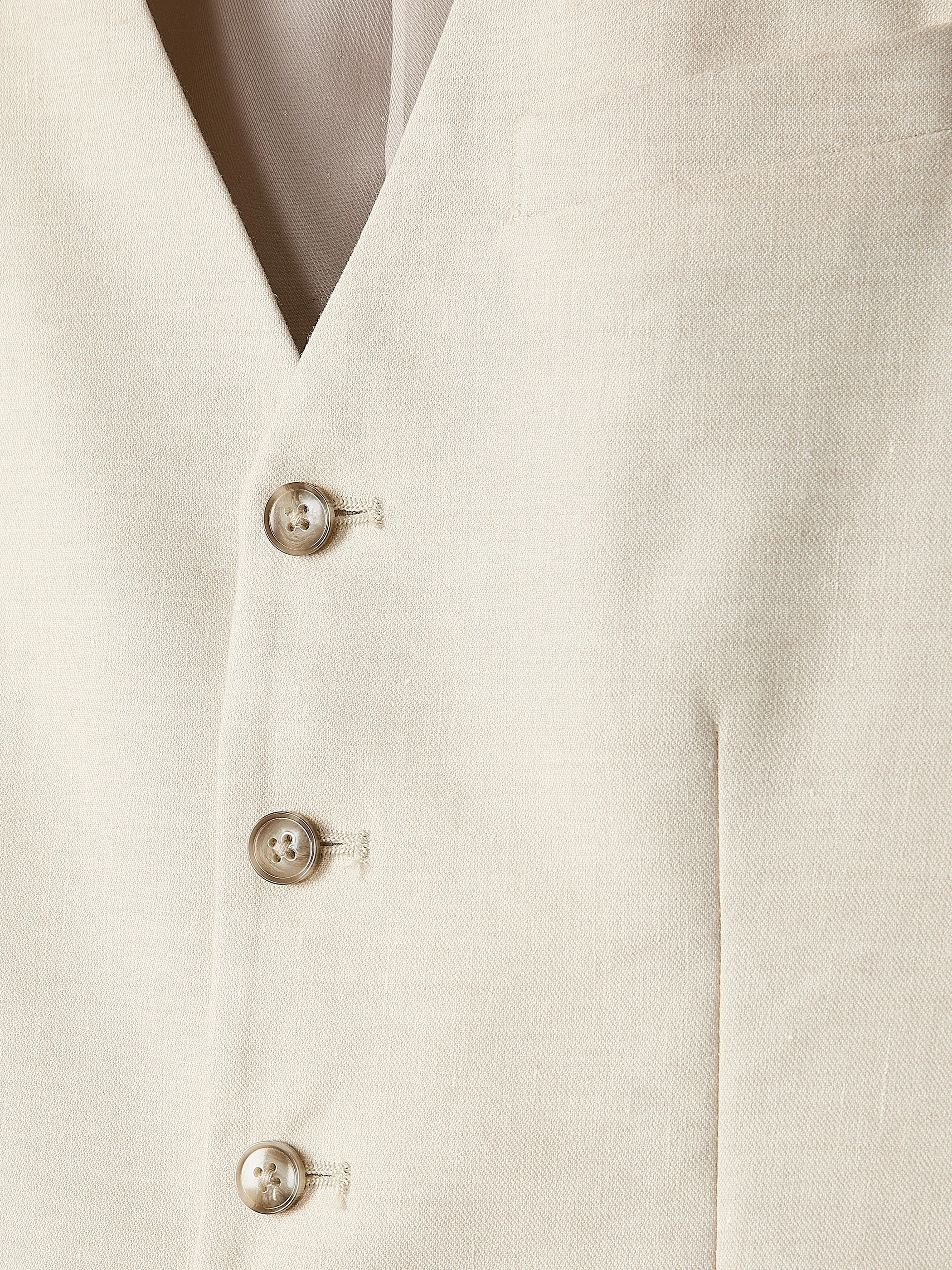 Stretch Linen Suit Vest sold by RW&CO. product image thumbnail 5