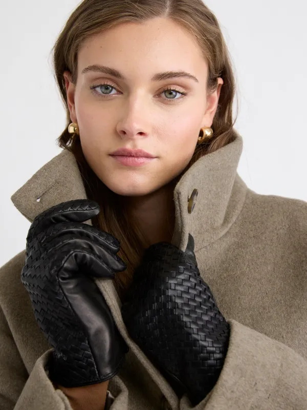 Woven Gloves with Leather Palms sold by RW&CO.