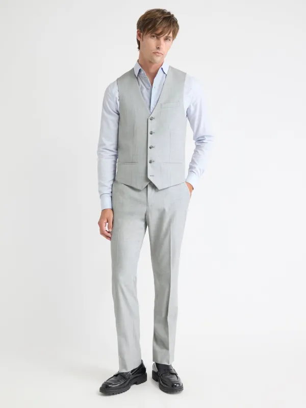 Essential Light Grey Suit Vest sold by RW&CO.