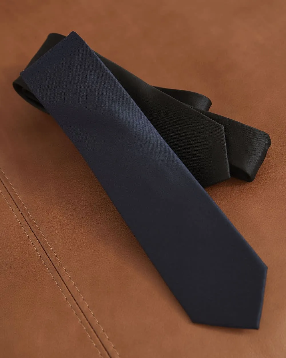 Skinny Dark Solid Tie sold by RW&CO. product image thumbnail 2