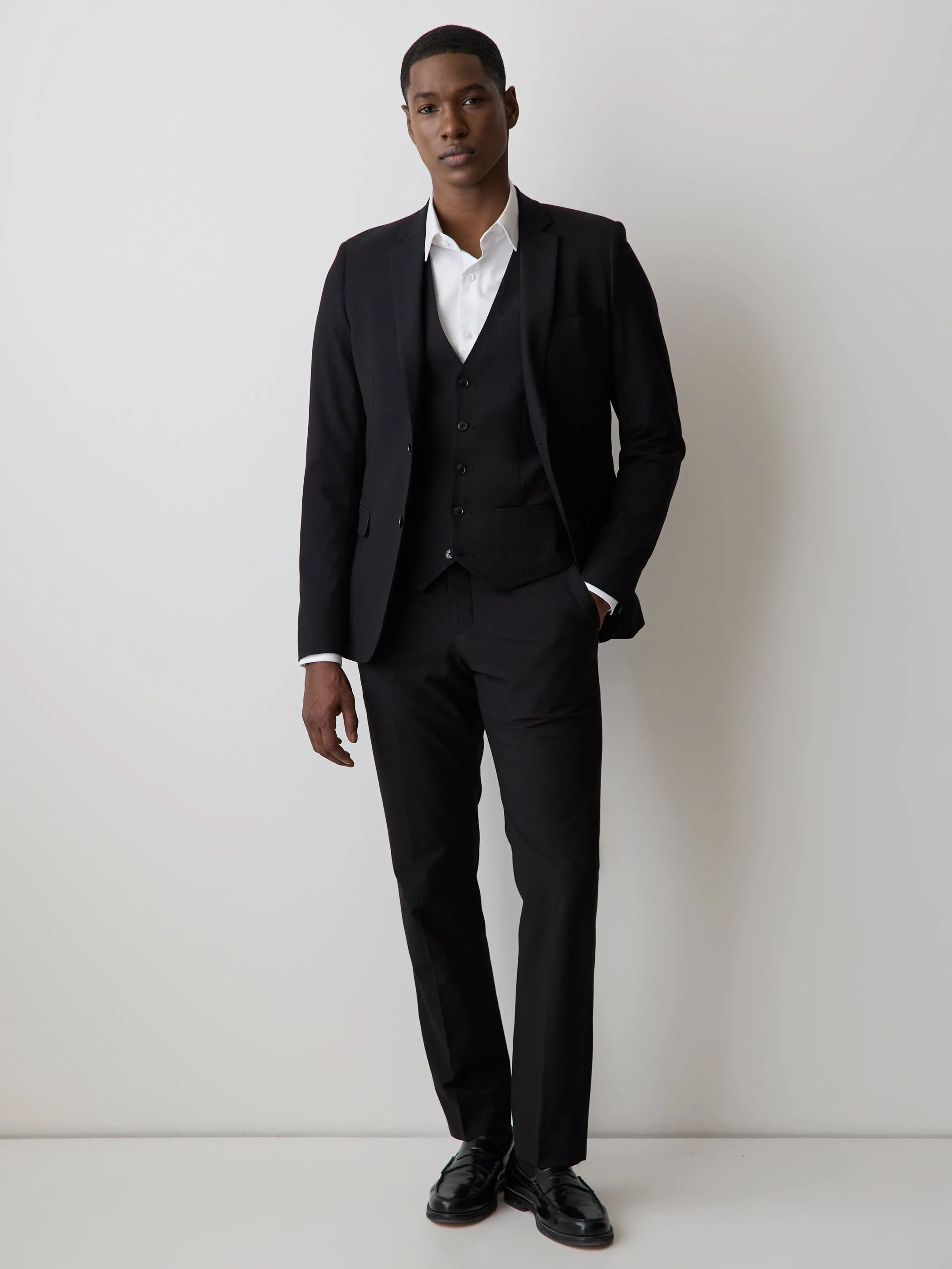 Wool-Blend Suiting Vest sold by RW&CO. product image thumbnail 3