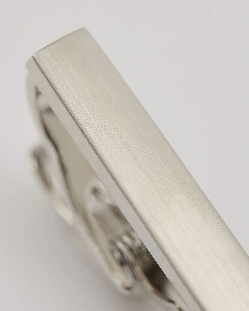 Matte silver tie bar sold by RW&CO. product image thumbnail 2