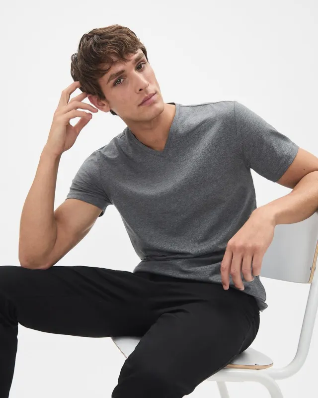 Supima Cotton (R) V-Neck T-shirt sold by RW&CO.