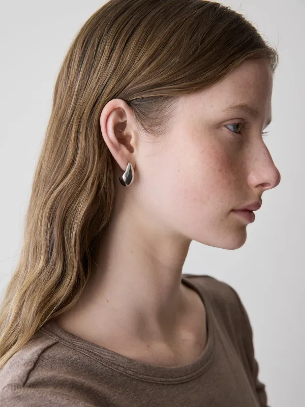 Silver and Golden Sculptural Earrings - 2 Pairs sold by RW&CO.