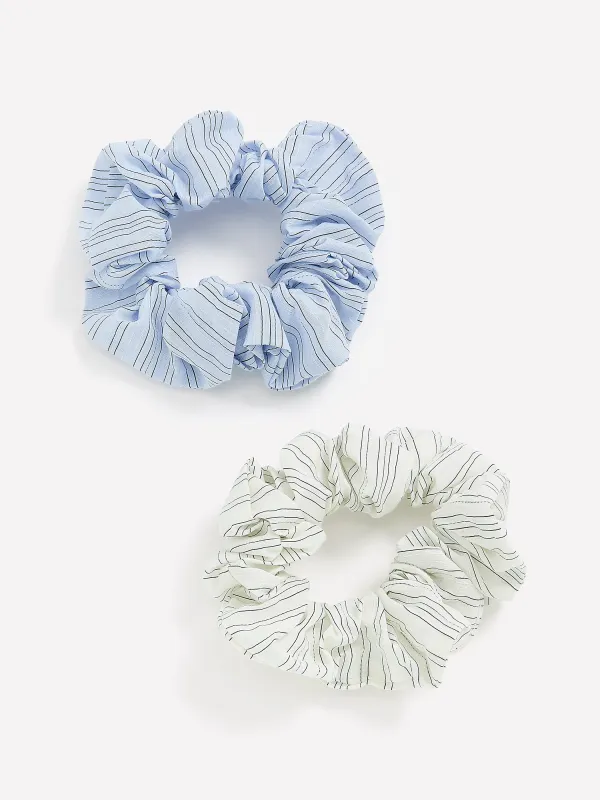 Striped Scrunchies - Set of 2 sold by RW&CO.