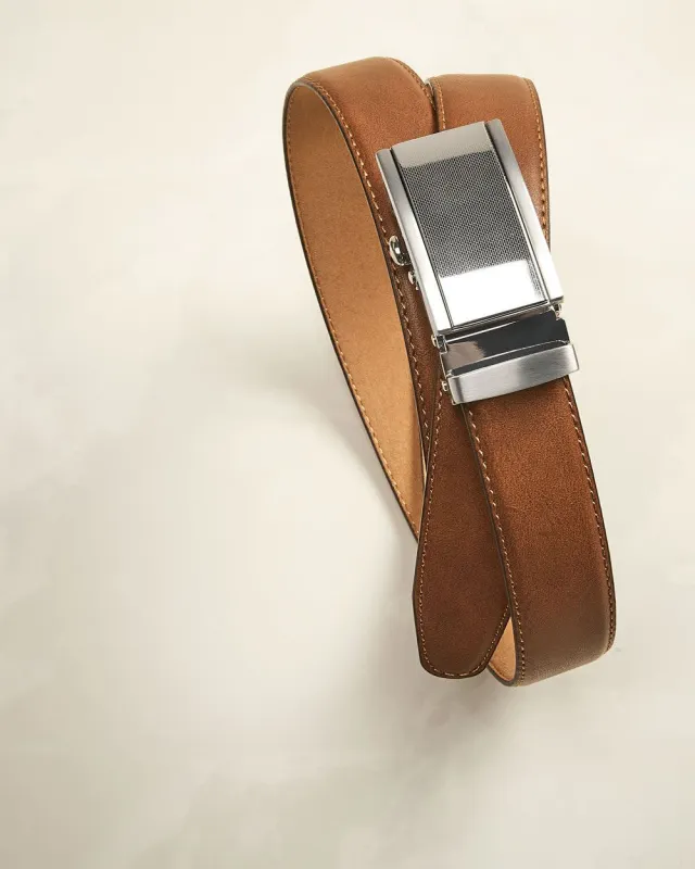 Leather Belt with Automatic Buckle sold by RW&CO.