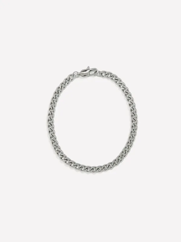 Stainless Steel Cuban Chain Bracelet sold by RW&CO.