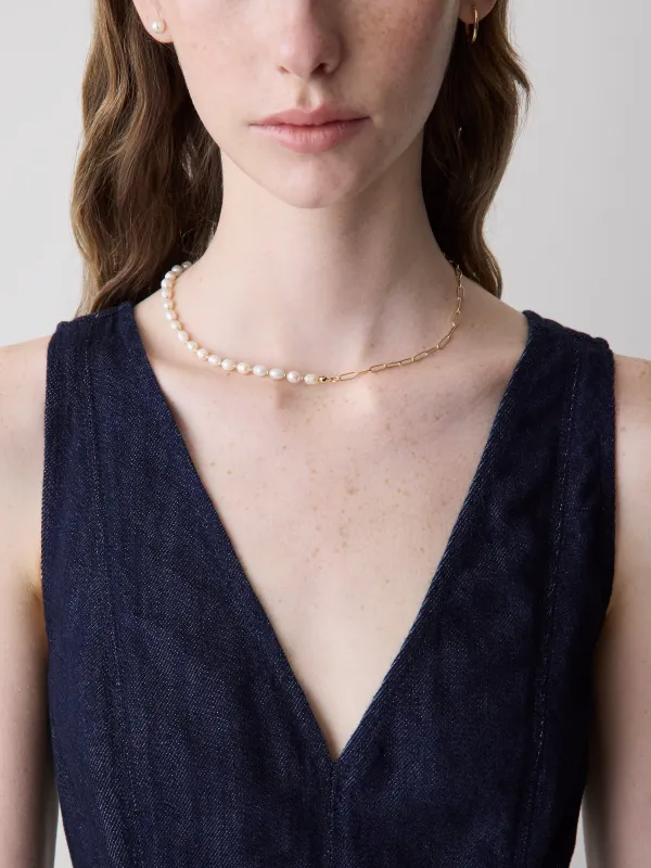 Half-Pearl Necklace sold by RW&CO.