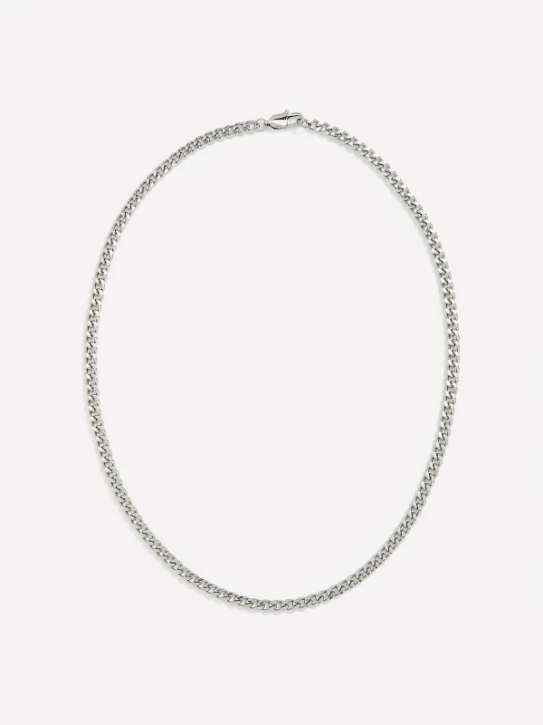 Stainless Steel Cuban Chain Necklace sold by RW&CO.