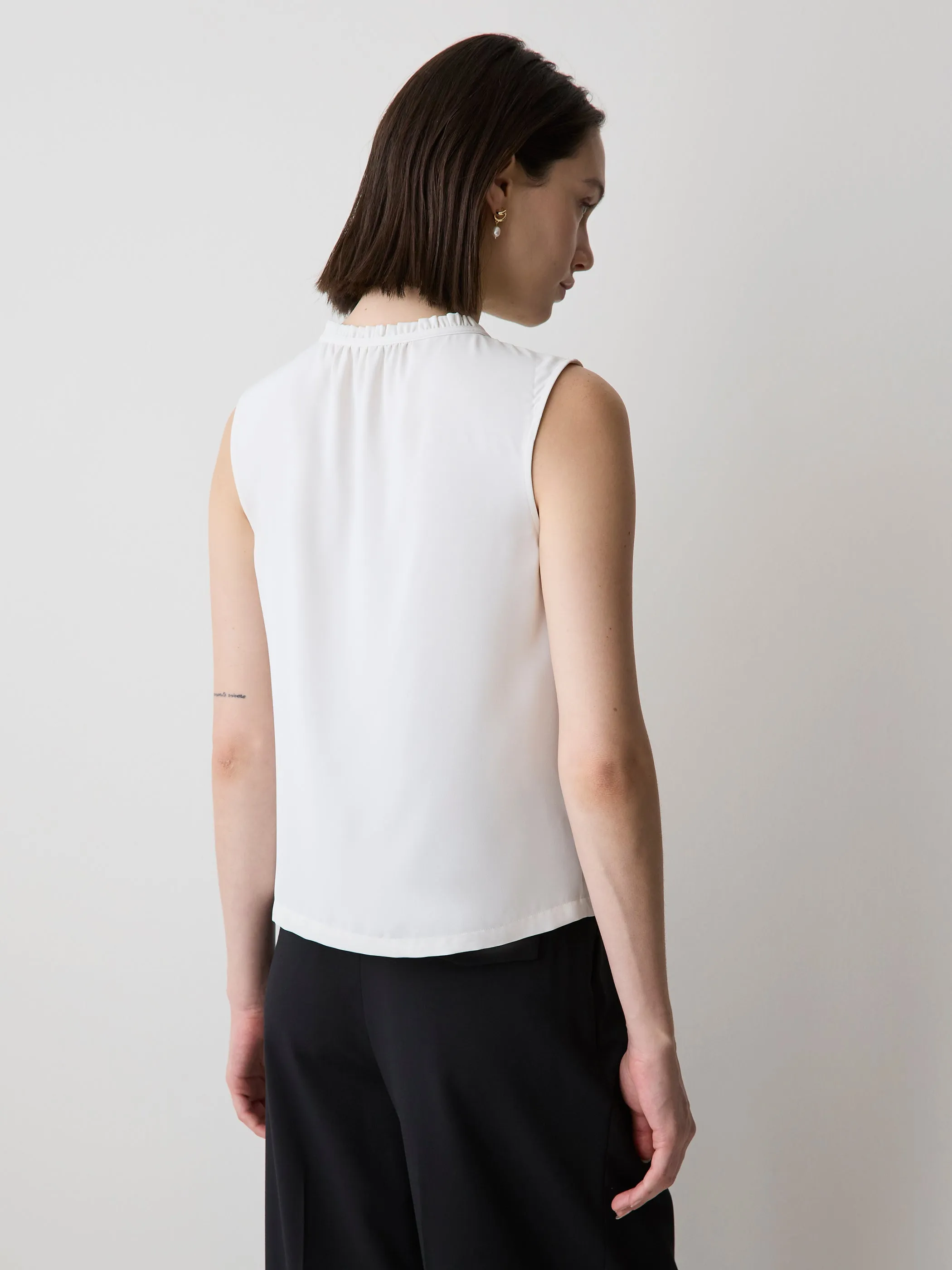 Sleeveless Buttoned-Down Blouse sold by RW&CO. product image thumbnail 3