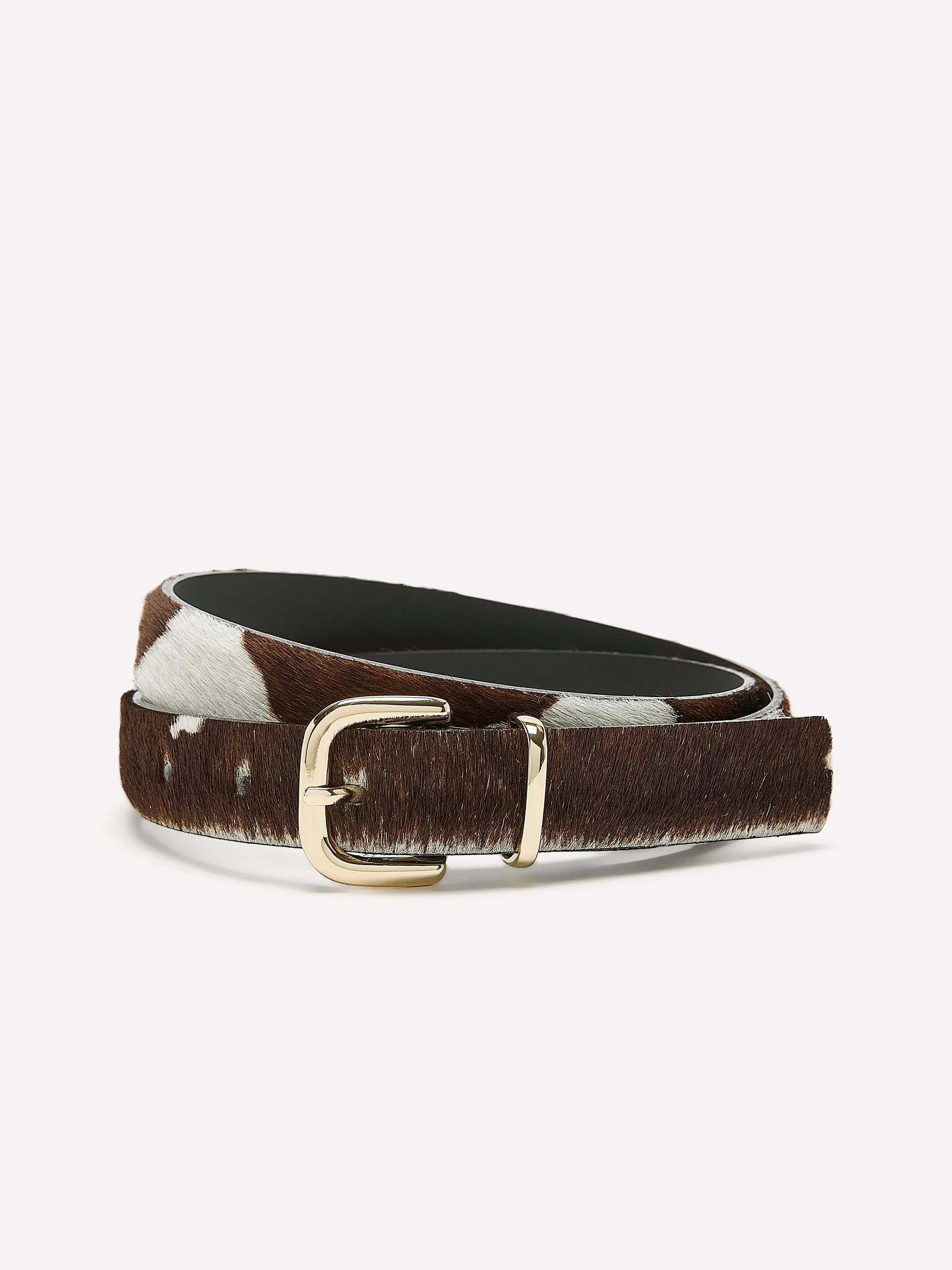 Leather Belt with Cow Print Pattern sold by RW&CO. product image thumbnail 2