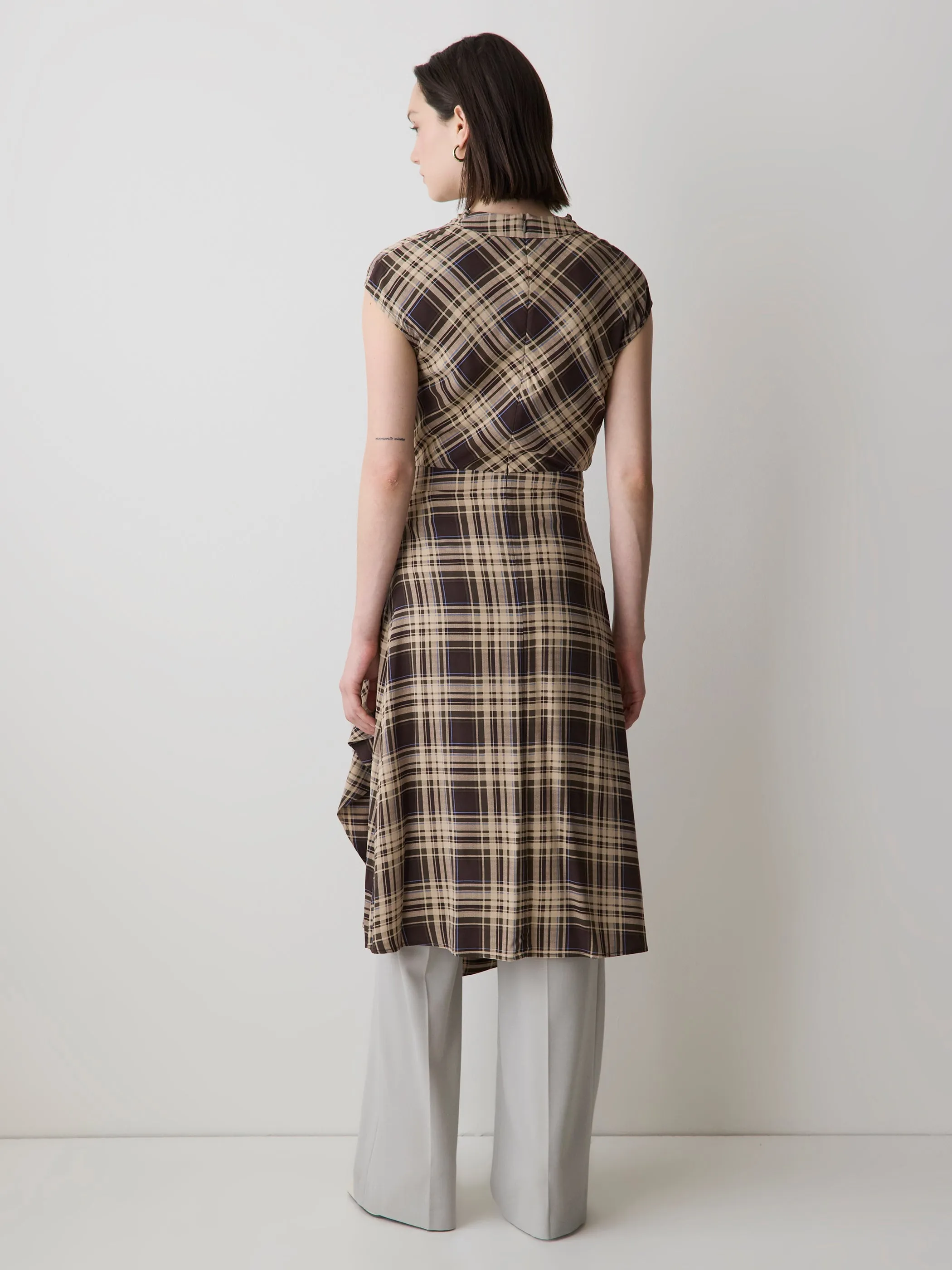 Extended-Sleeve Cowl-Neck Midi Dress with Wrap Detail sold by RW&CO. product image thumbnail 3