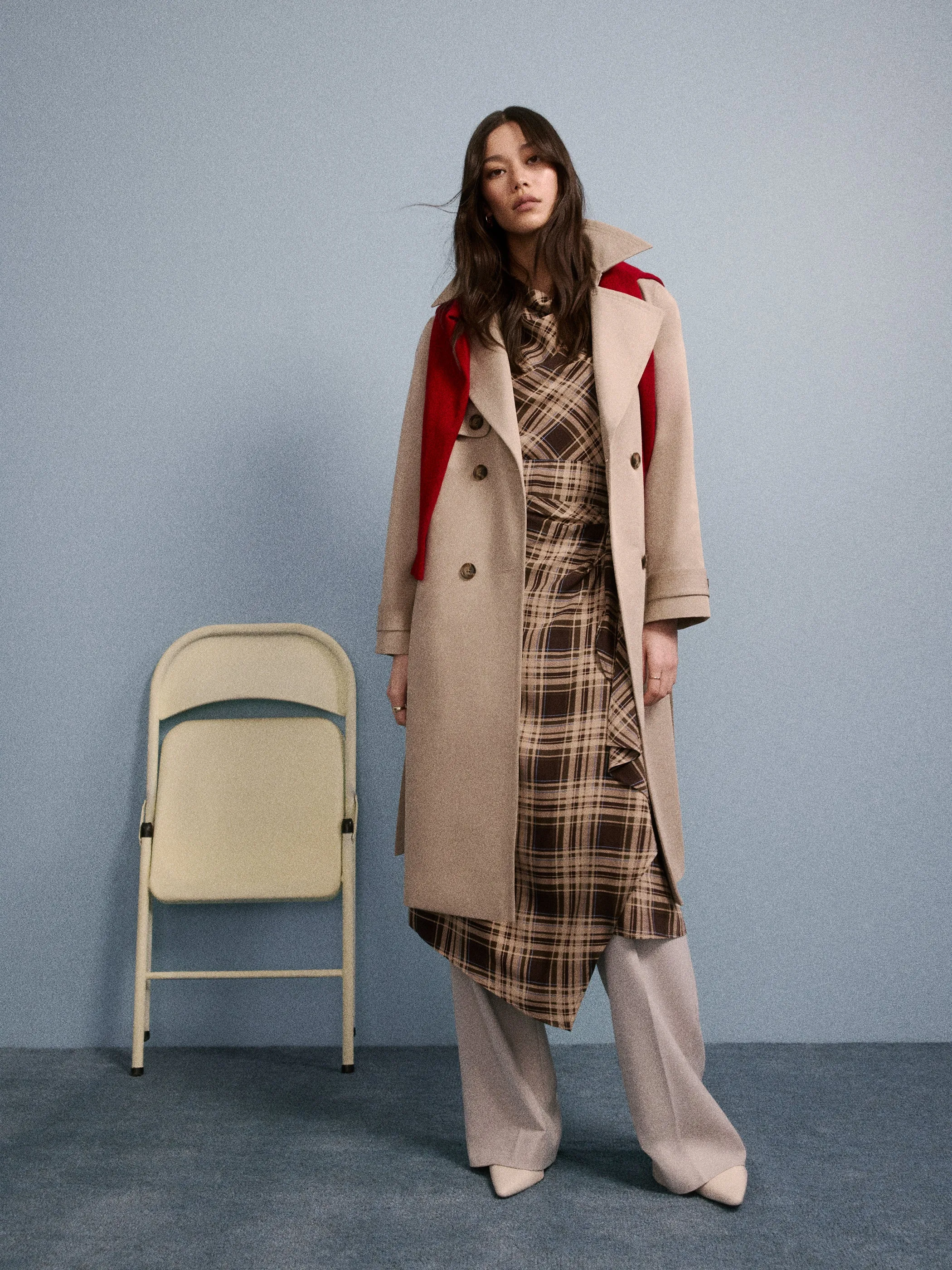 Extended-Sleeve Cowl-Neck Midi Dress with Wrap Detail sold by RW&CO. product image thumbnail 2