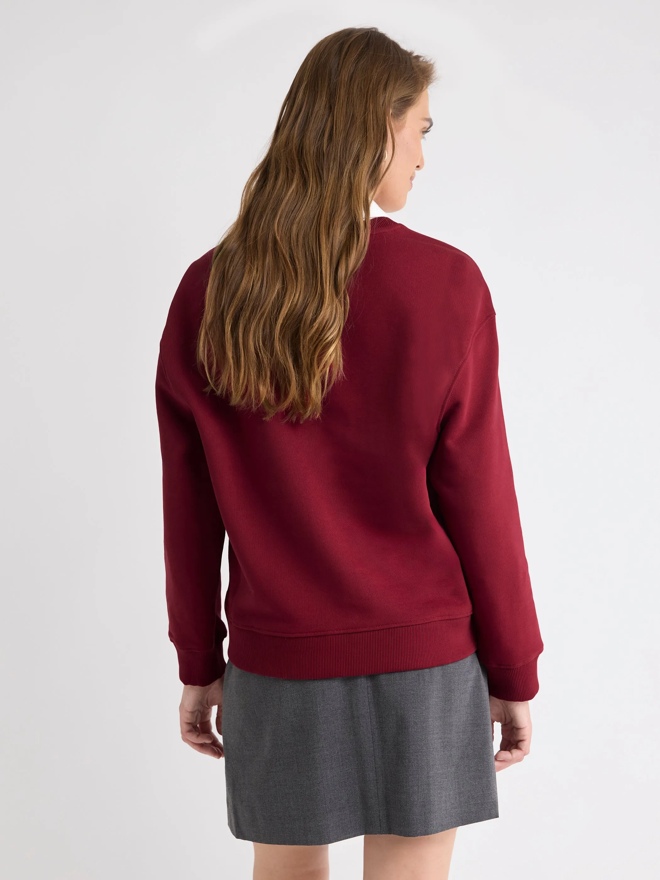 Long-Sleeve Crew-Neck French Terry Sweatshirt sold by RW&CO. product image thumbnail 3