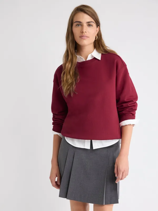 Long-Sleeve Crew-Neck French Terry Sweatshirt sold by RW&CO.
