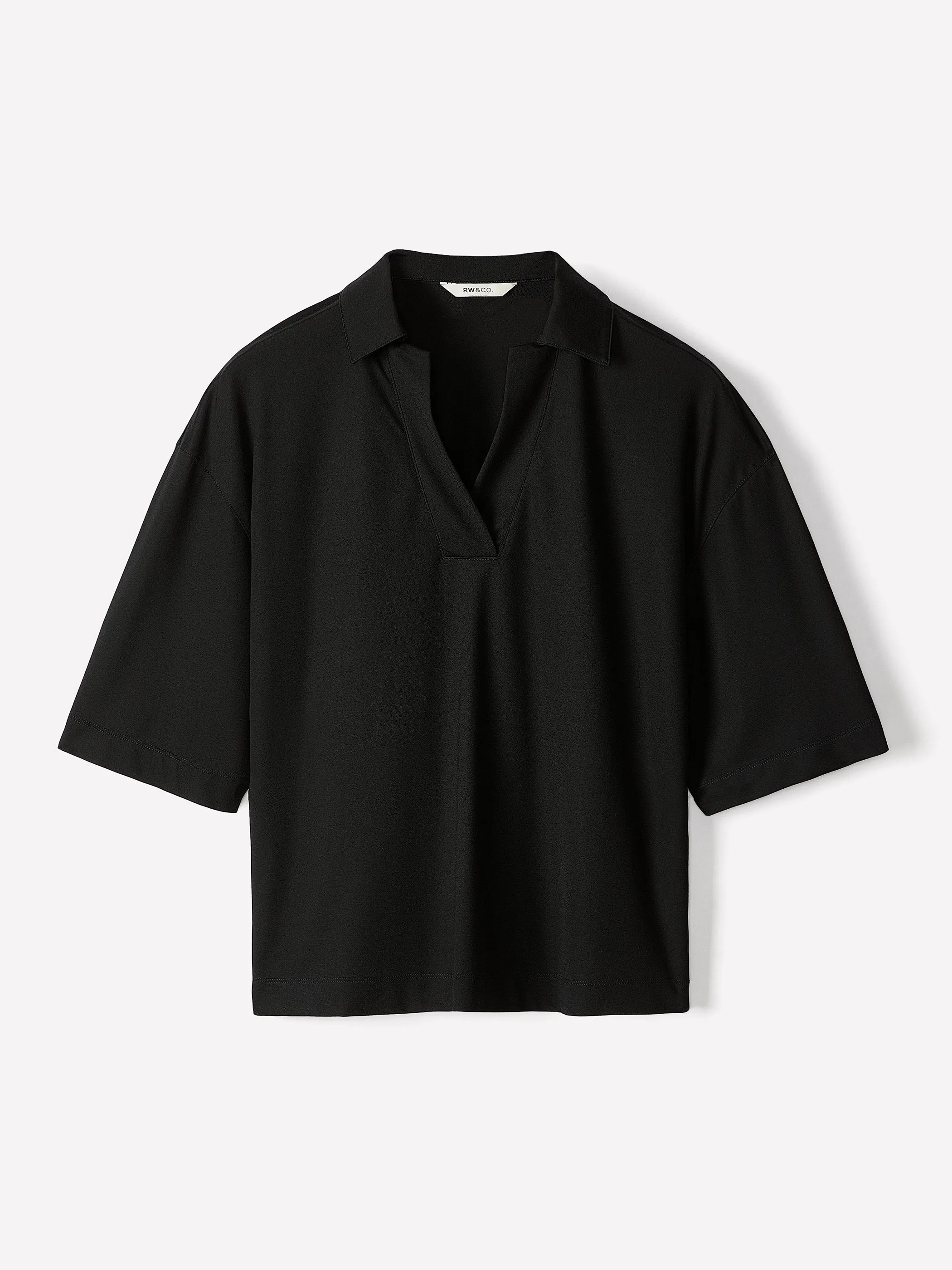 Piqué-Knit Short-Sleeve Polo sold by RW&CO. product image thumbnail 5