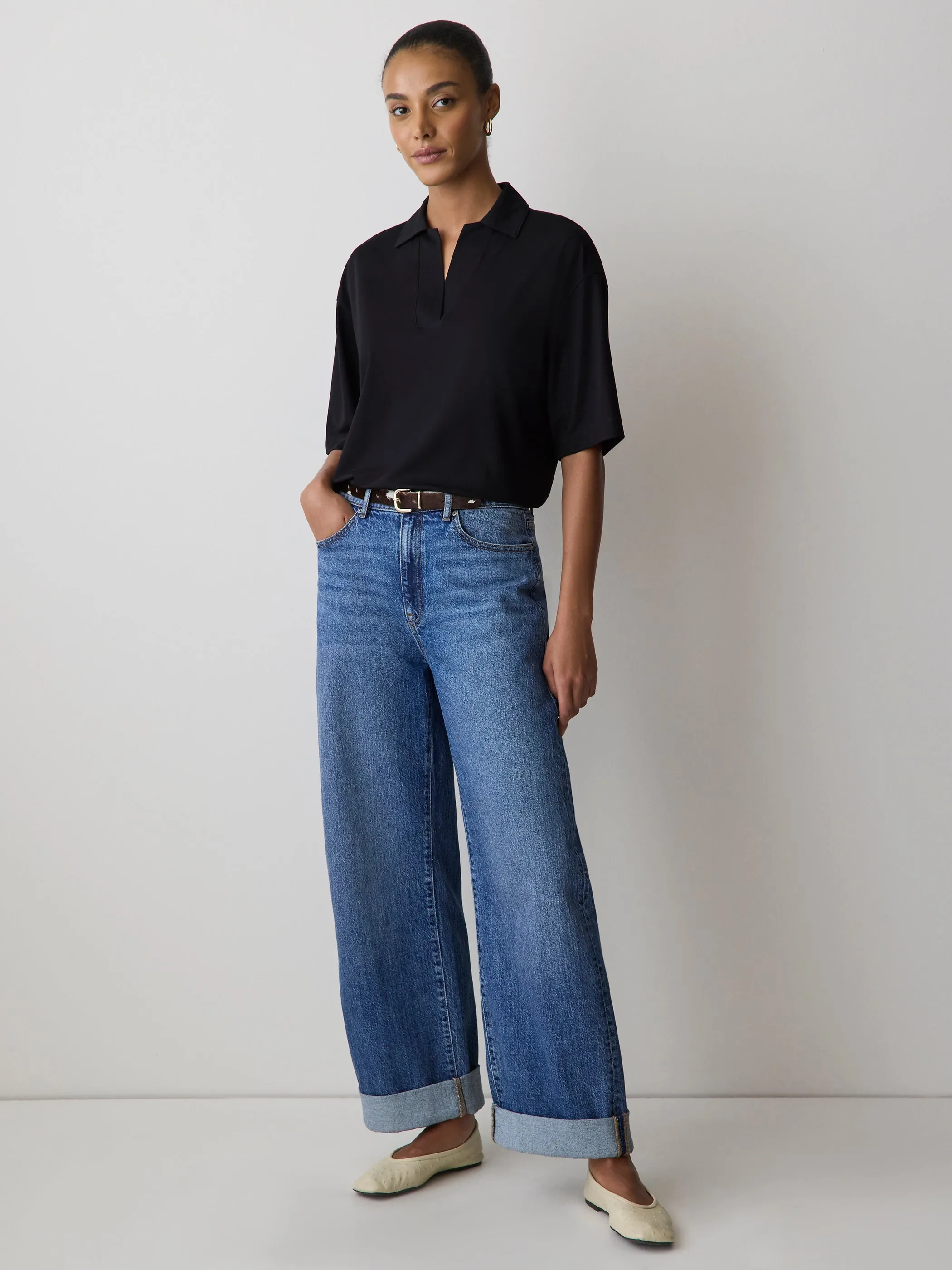 Piqué-Knit Short-Sleeve Polo sold by RW&CO. product image thumbnail 2