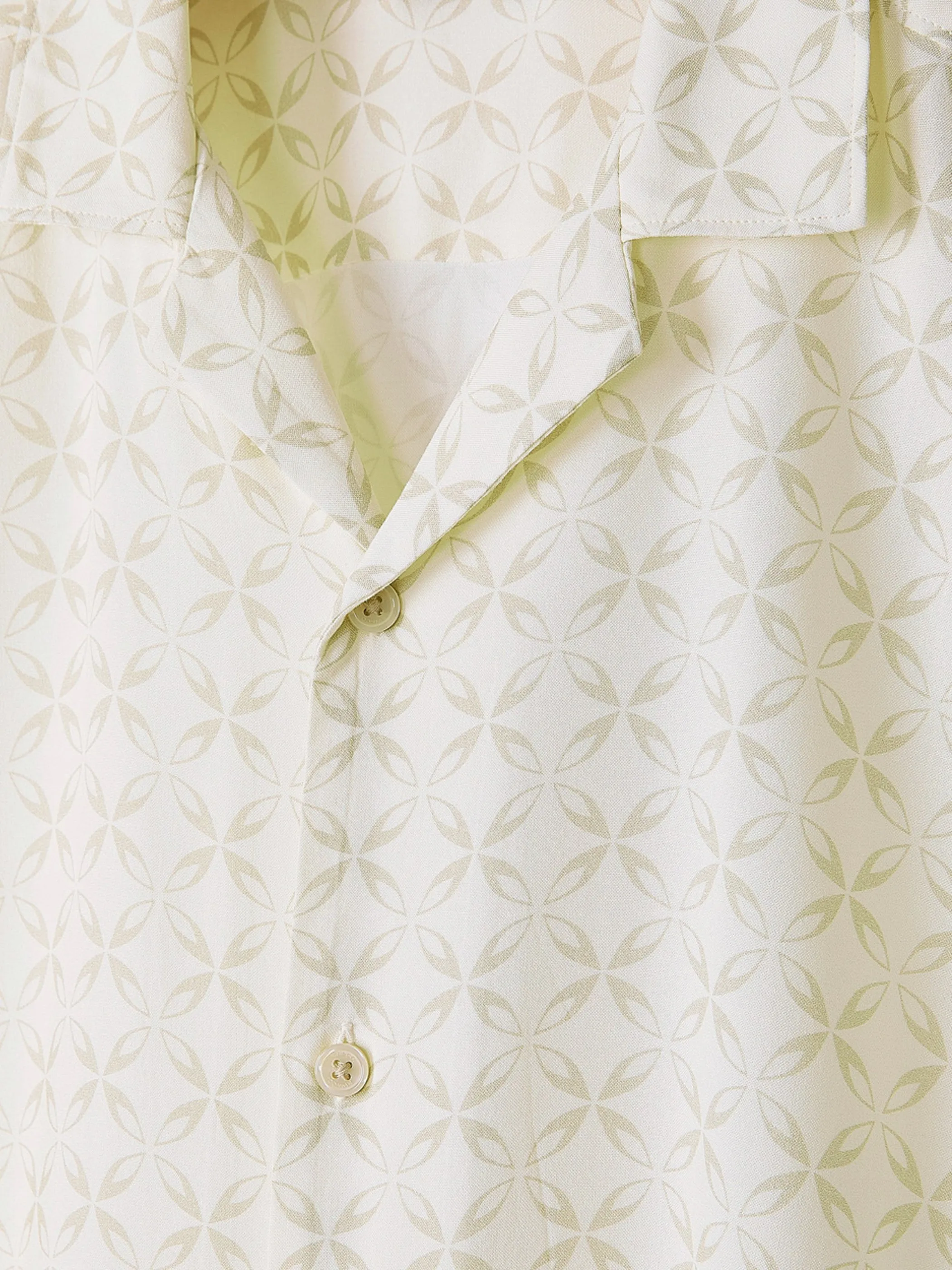 Short-Sleeve Camp-Collar Shirt with Geo Print sold by RW&CO. product image thumbnail 5