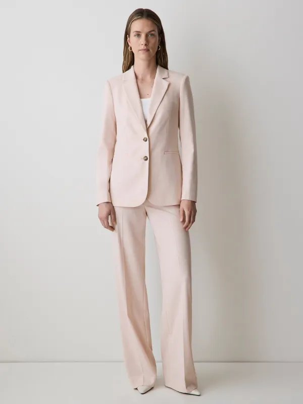 Soft Pink Two-Button Fitted Blazer sold by RW&CO.