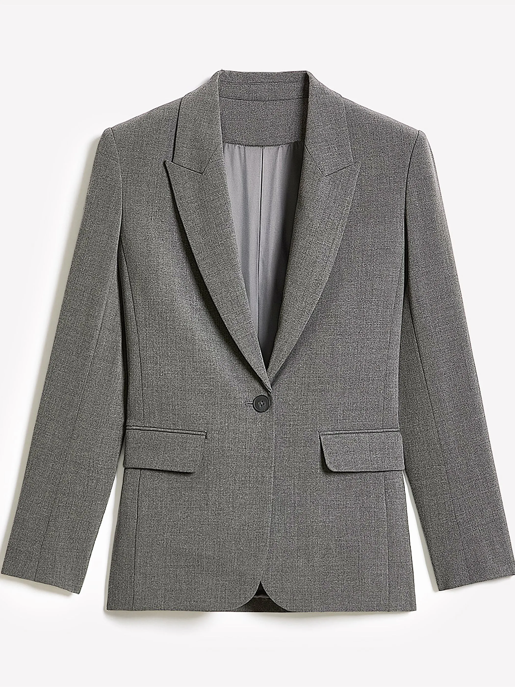 Relaxed-Fit One-Button Twill Blazer sold by RW&CO. product image thumbnail 4