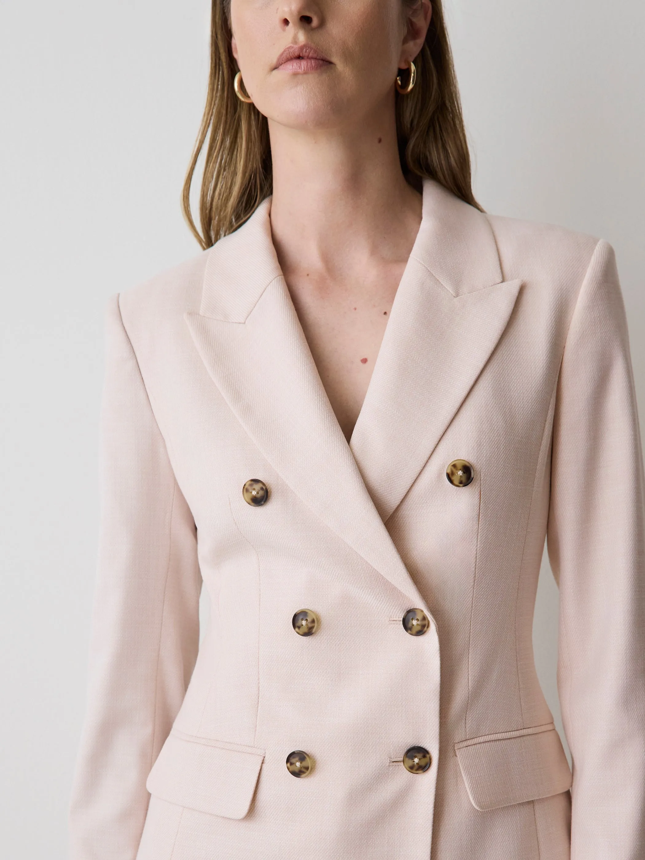 Double-Breasted Hourglass Blazer sold by RW&CO. product image thumbnail 4