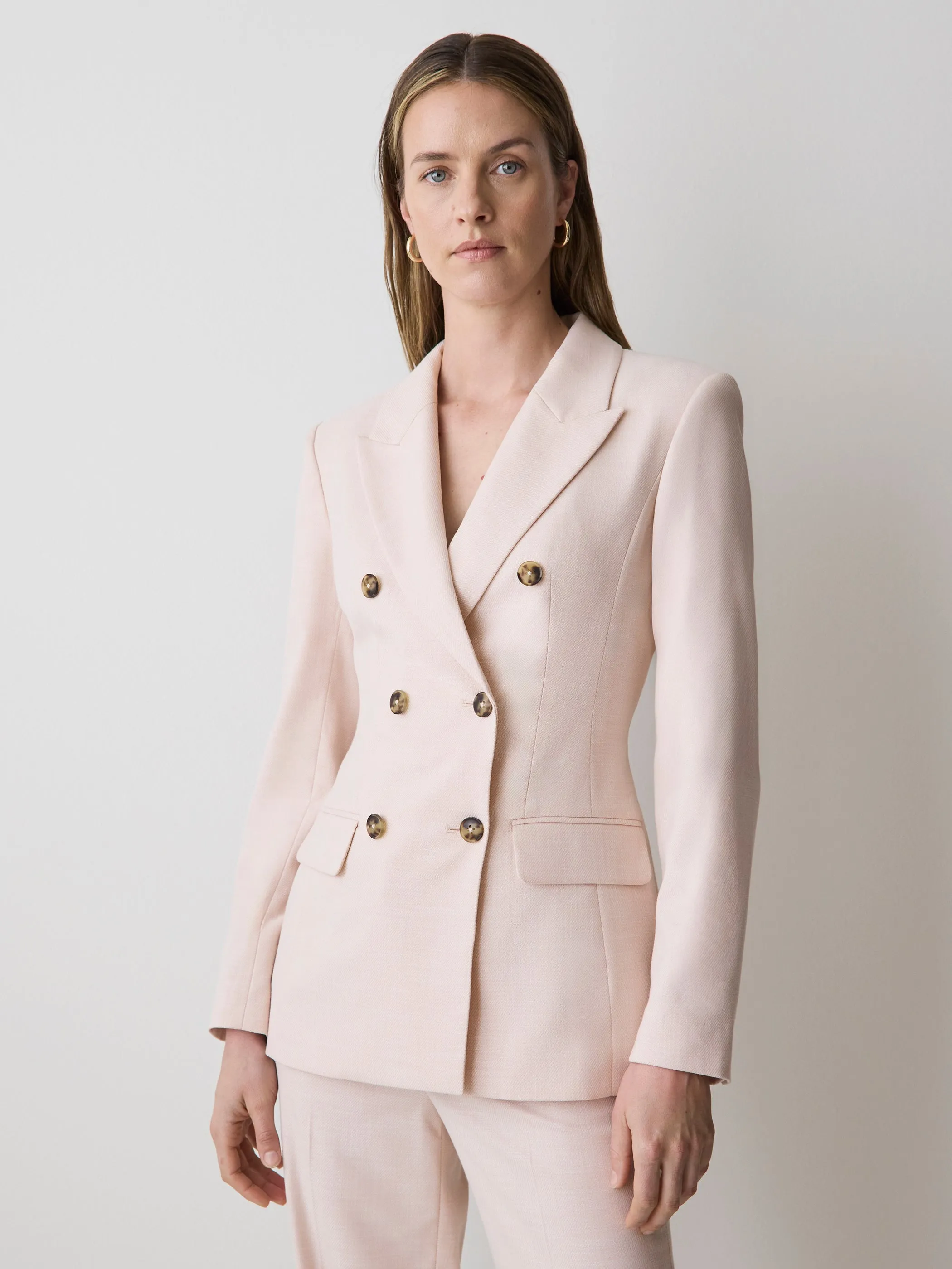 Double-Breasted Hourglass Blazer sold by RW&CO. product image thumbnail 2