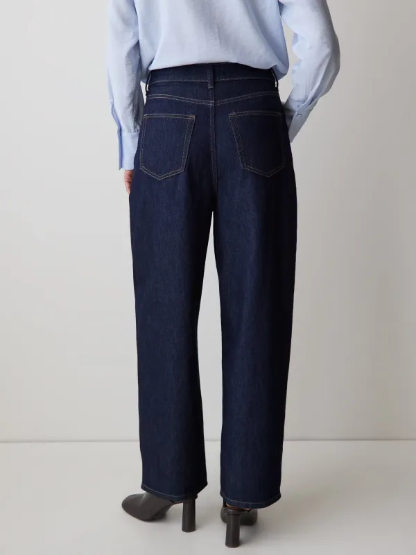 High-Rise Barrel Jeans sold by RW&CO.