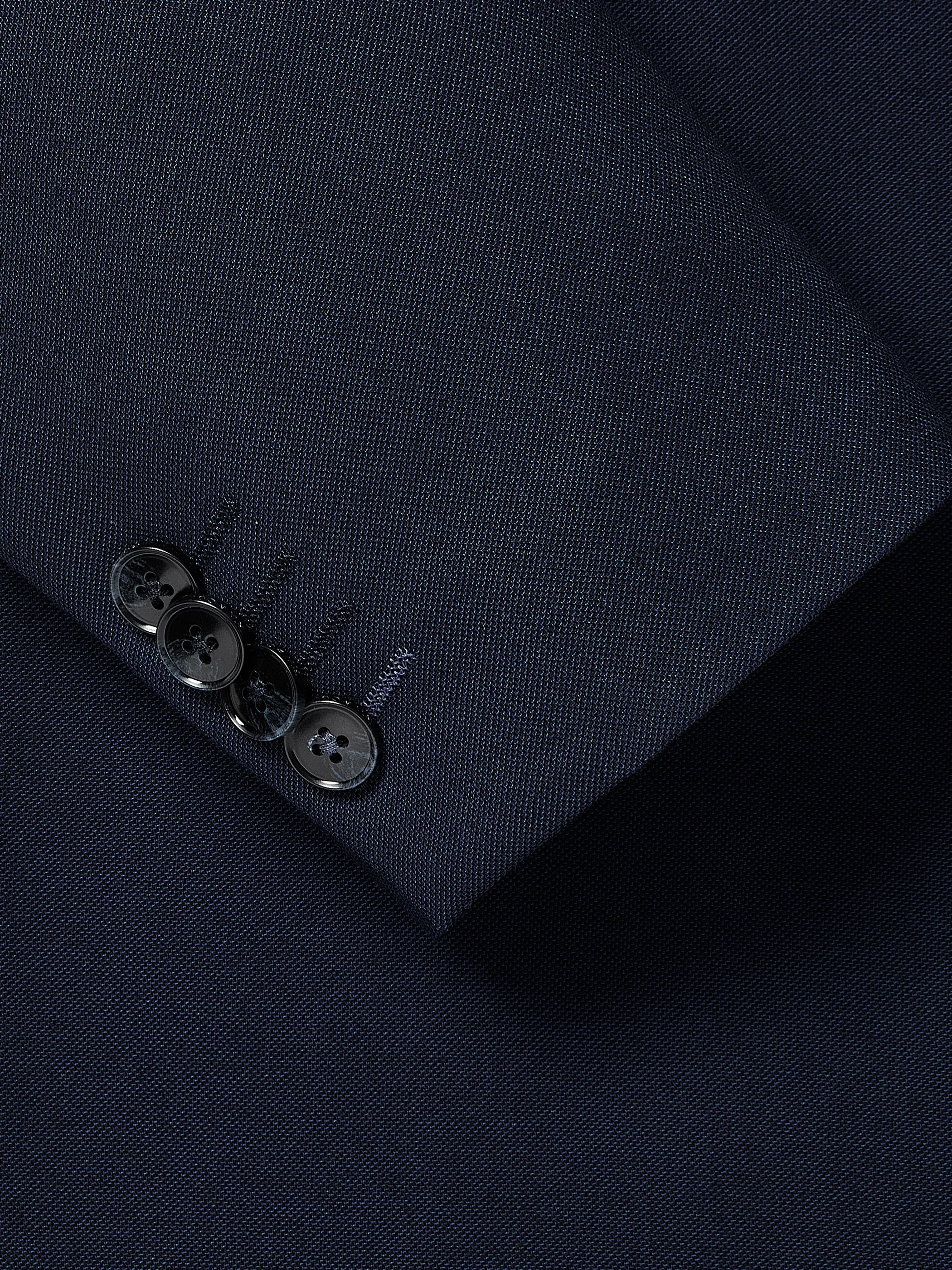 Essential Tailored Fit Navy Bue Suit Blazer sold by RW&CO. product image thumbnail 5