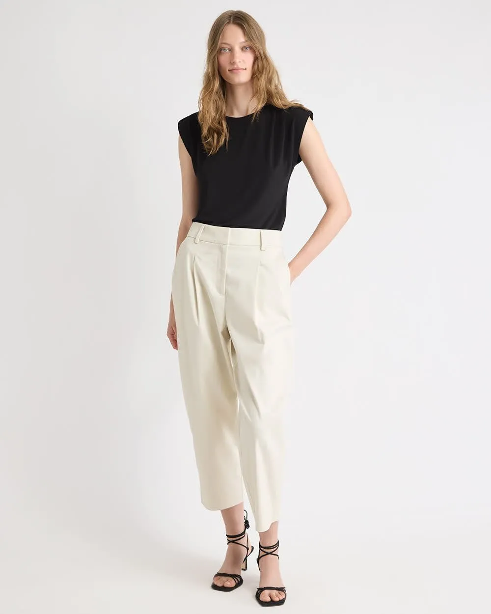 Utility-Extended-Sleeve Crew-Neck Top sold by RW&CO. product image thumbnail 2