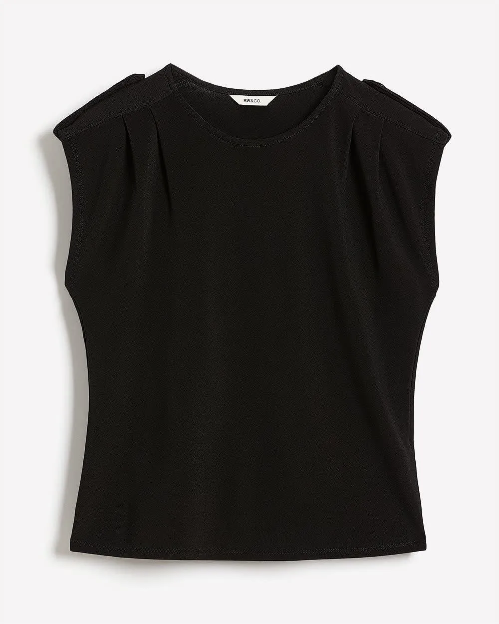 Utility-Extended-Sleeve Crew-Neck Top sold by RW&CO. product image thumbnail 4