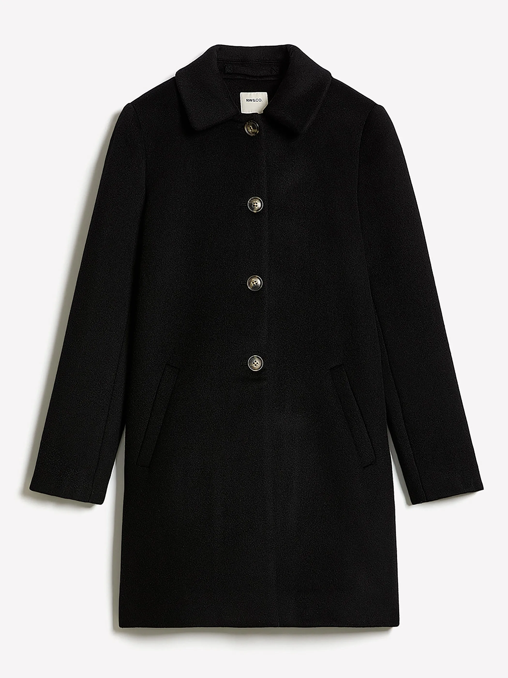 Wool-Blend Preppy Coat sold by RW&CO. product image thumbnail 4