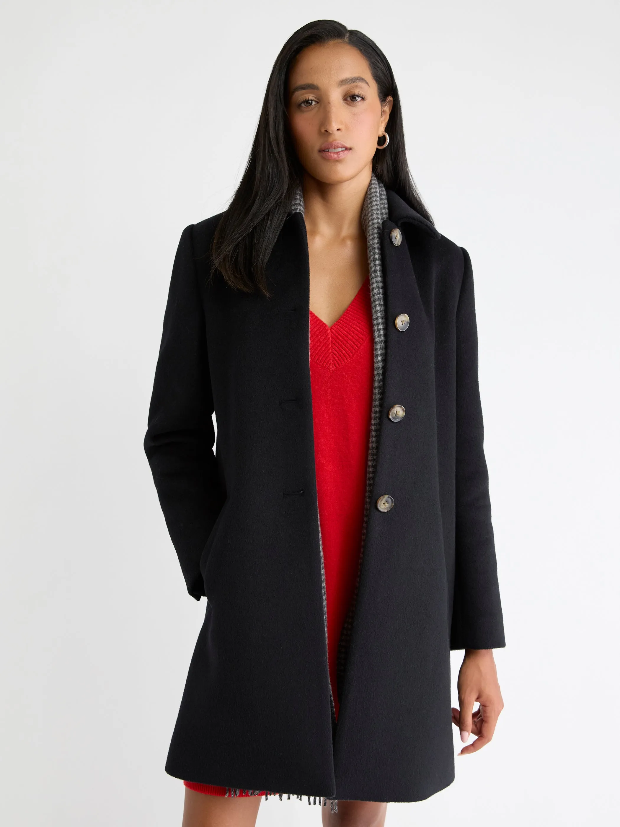Wool-Blend Preppy Coat sold by RW&CO. product image thumbnail 2