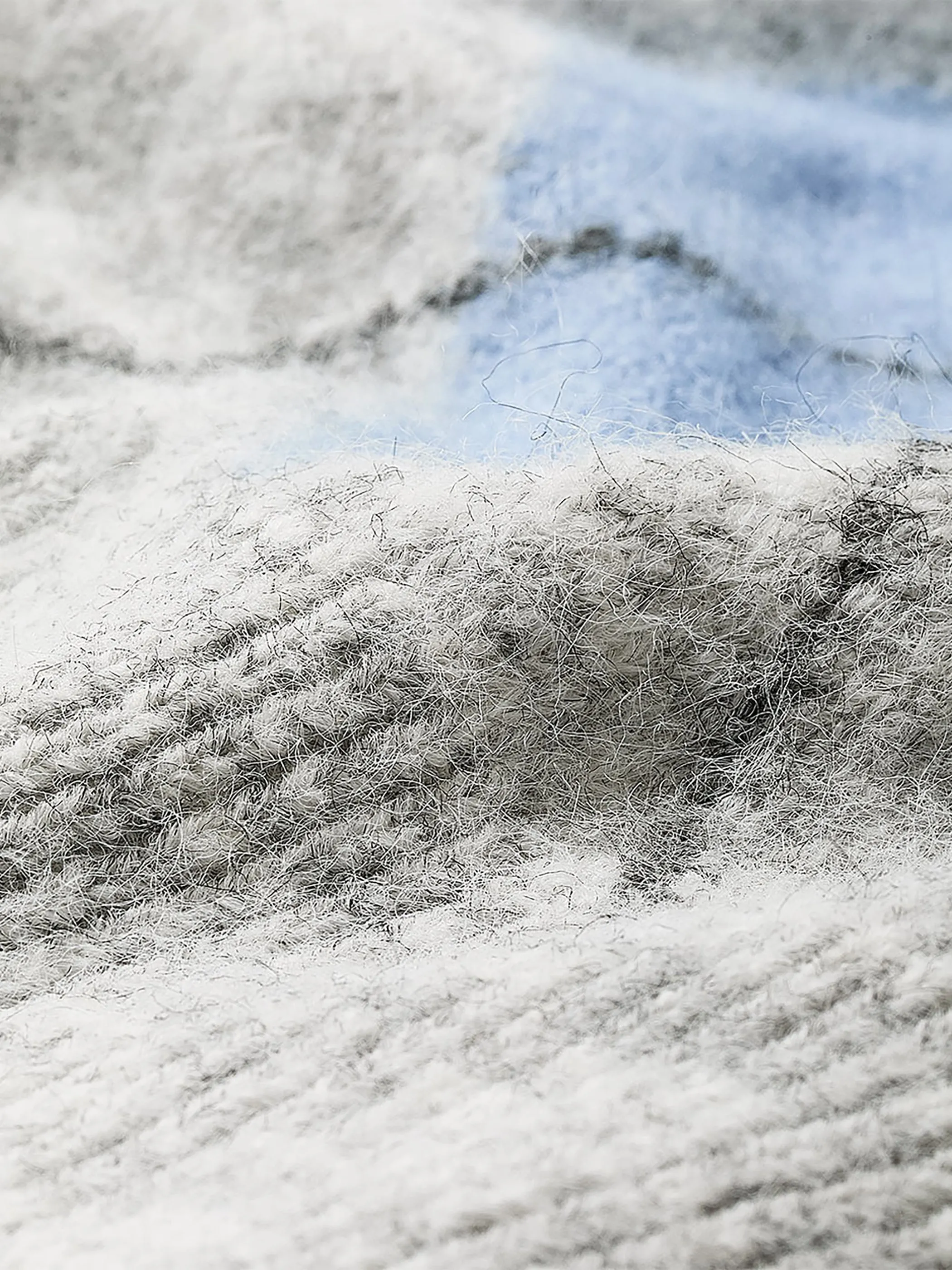 Long-Sleeve Crew-Neck Hairy-Knit Argyle Sweater sold by RW&CO. product image thumbnail 5