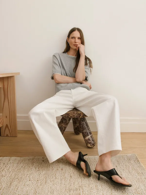 High-Rise Barrel Jeans sold by RW&CO.