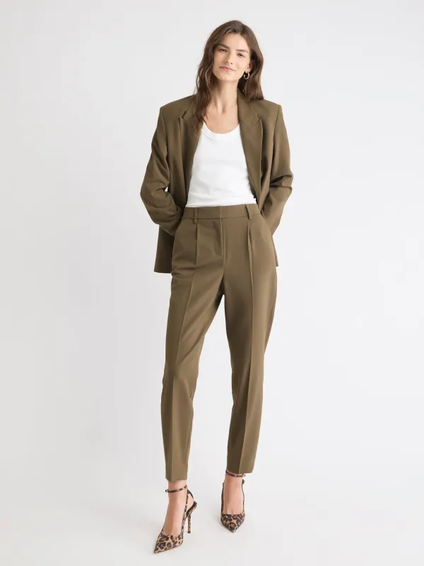 Teak Tapered-Leg High-Rise Ankle Pant sold by RW&CO.