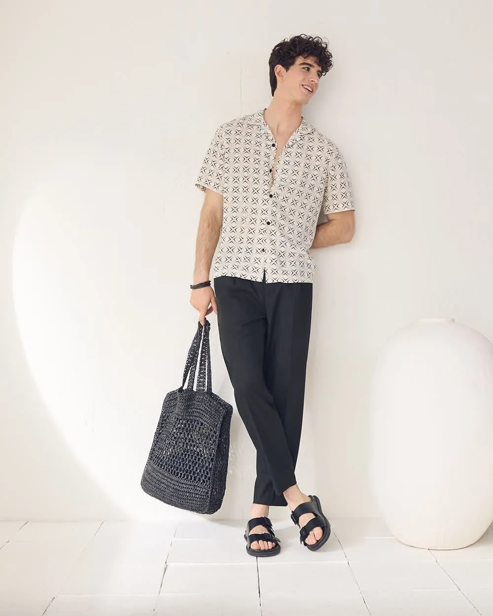 Short-Sleeve Shirt with Camp Collar sold by RW&CO. product image thumbnail 2