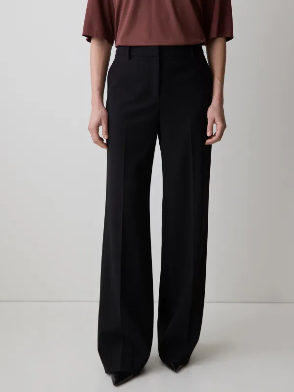 Mid-Rise Wide-Leg Heavy Twill Pant sold by RW&CO.