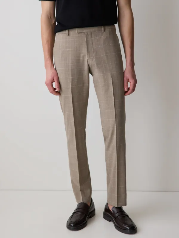 Slim-Fit Wool Check Suit Pant sold by RW&CO.