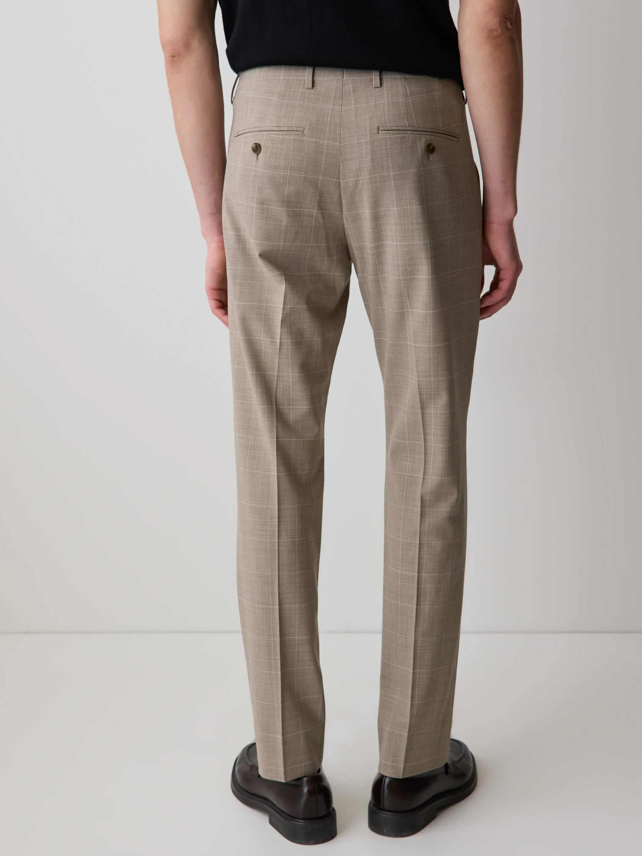 Slim-Fit Wool Check Suit Pant sold by RW&CO. product image thumbnail 3