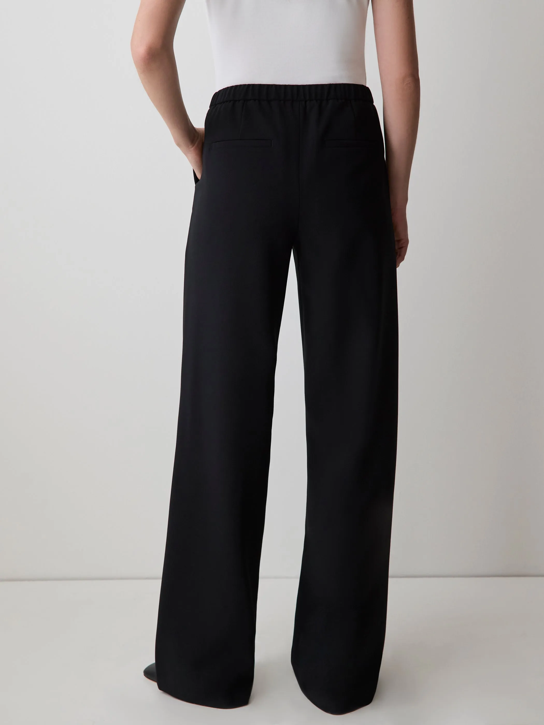 Pull-On Mid-Rise Wide-Leg Pant sold by RW&CO. product image thumbnail 3