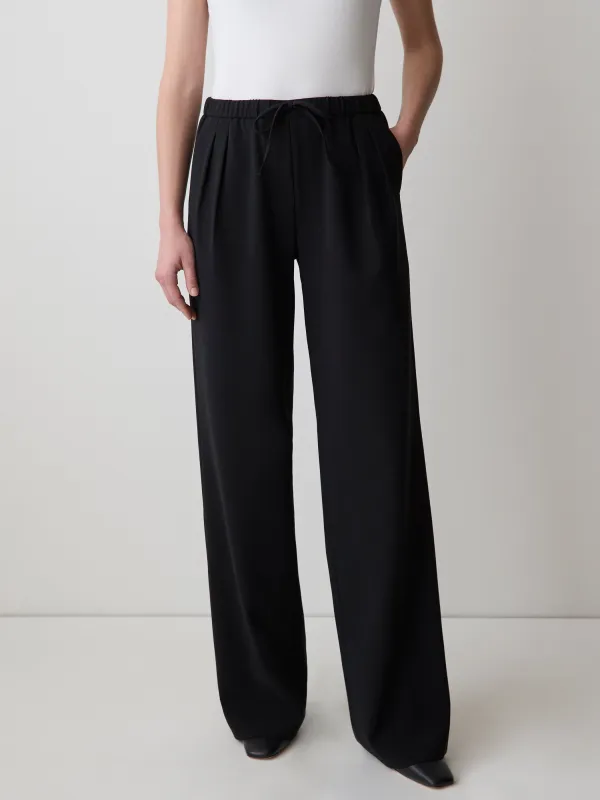 Pull-On Mid-Rise Wide-Leg Pant sold by RW&CO.
