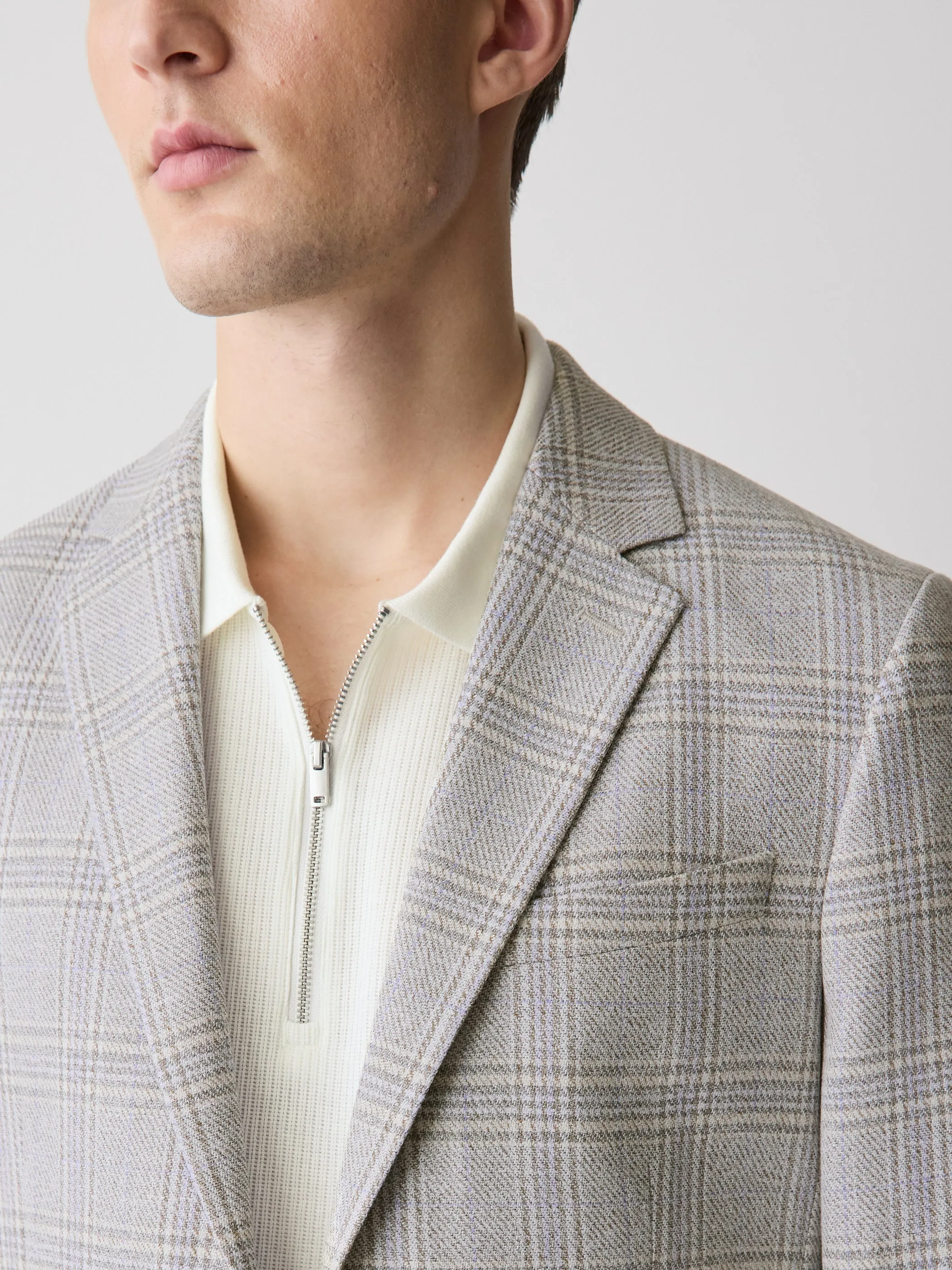 Slim Fit Plaid Blazer sold by RW&CO. product image thumbnail 4