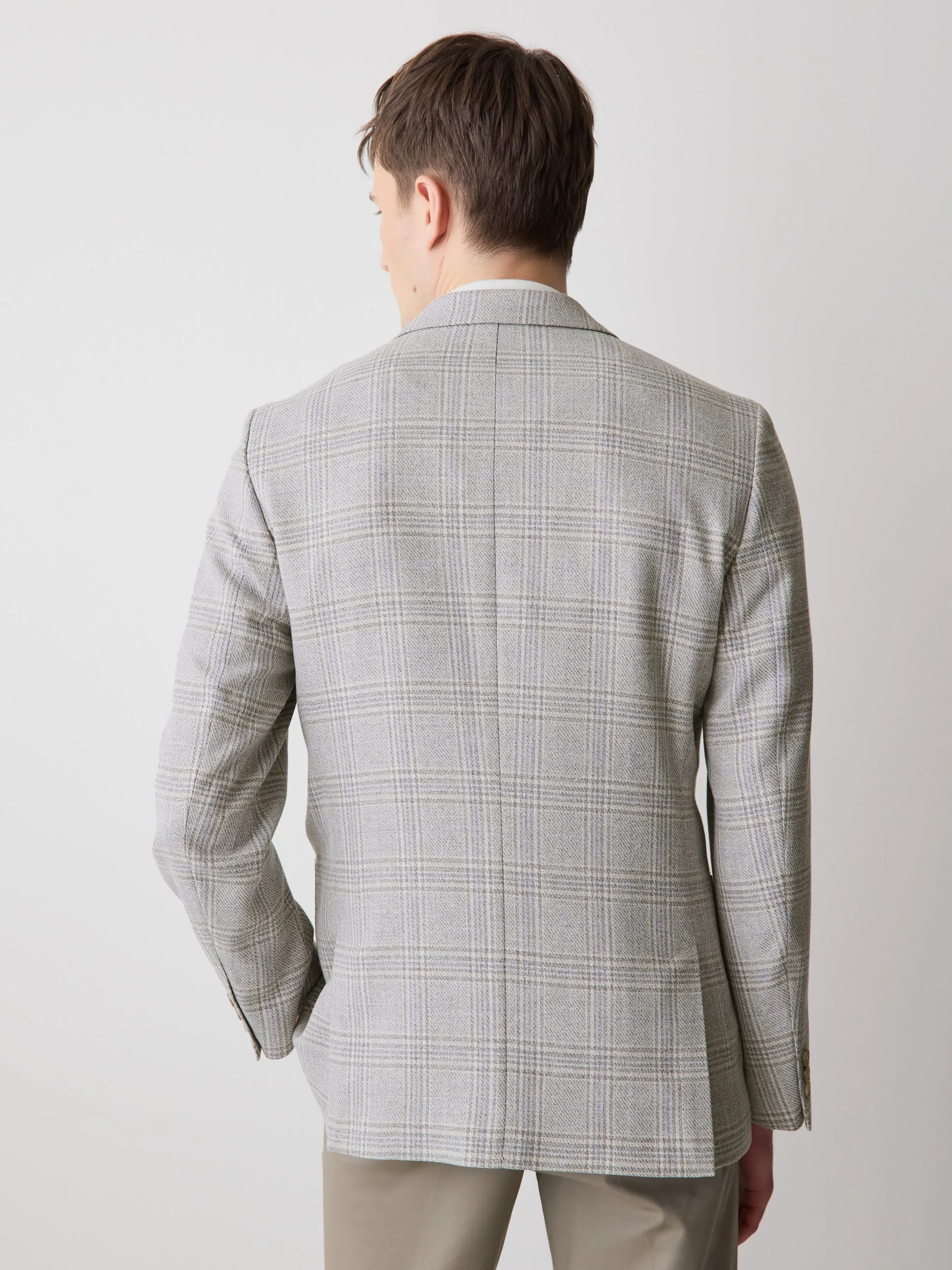 Slim Fit Plaid Blazer sold by RW&CO. product image thumbnail 3